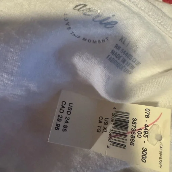 Aerie White Tank Top NWT Size XL - Picture 2 of 2